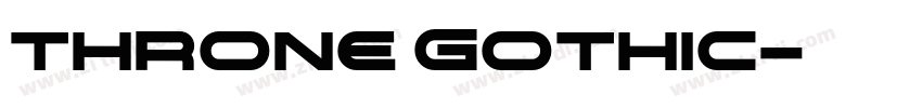 throne Gothic字体转换